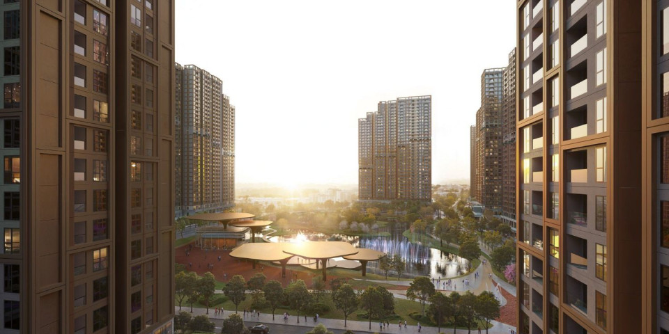 Vieu nội khu The Parkland 